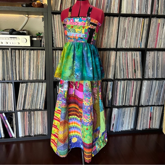 Apron top corset open back festival Fishman donuts phish ice dyed ♻️⭕️🌈 - Picture 4 of 10